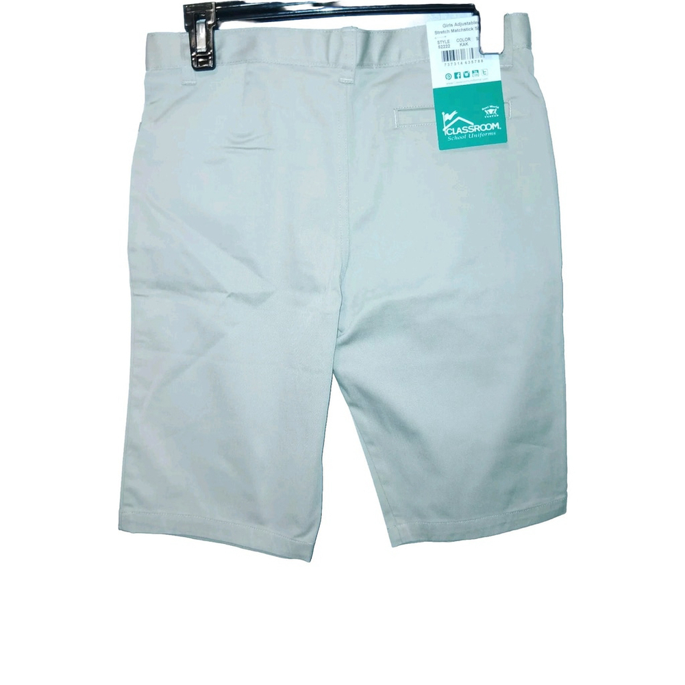 Classroom Shorts Girls 14 Khaki Style 52222 School Uniform NWT Adjustable Waist